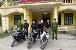 Bắt tạm giam 4 đối tượng trộm cắp loạt xe máy ở Hải Dương