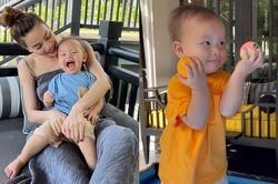 Hà Hồ khoe khoảnh khắc Leon tinh nghịch, vui vẻ hết nấc cùng anh trai Subeo