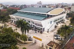 Công tác chuẩn bị cho SEA Games 31 tại nhà thi đấu Sóc Sơn