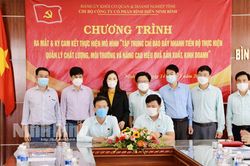 Ký cam kết thực hiện mô hình điểm tại Chi bộ Công ty cổ phần Bình Điền Ninh Bình