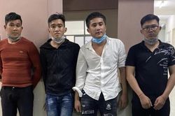 CSGT chặn 4 đối tượng cầm hung khí đi hỗn chiến sau cuộc nhậu