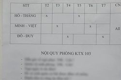 Bảng nội quy 'thét ra lửa' ở ký túc xá: Dẫn người yêu về, chơi game hét to... đều bị phạt