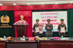 Ra mắt Chi bộ Cơ quan Ủy ban kiểm tra Đảng ủy Công an thành phố Hà Nội