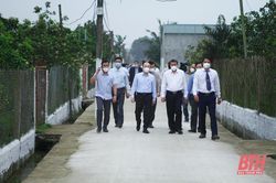 Thẩm định xã Bắc Lương đạt chuẩn nông thôn mới kiểu mẫu