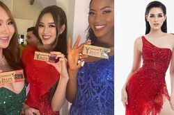 Hoa hậu Đỗ Thị Hà mặc đồ nổi bật, khoe chân dài miên man tại tiệc Gala của Miss World