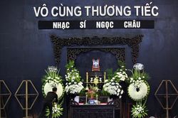 Người thân, bạn bè tiễn biệt nhạc sĩ Ngọc Châu ra đi ở tuổi 55