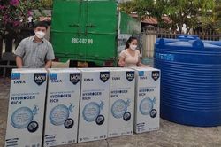 Đem máy lọc, bồn chứa nước tới các điểm trường ở huyện miền núi Vĩnh Thạnh