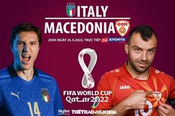 Soi kèo nhà cái Ý vs Bắc Macedonia. Nhận định, dự đoán bóng đá World Cup 2022 (2h45, 25/3)