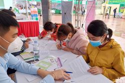 Sôi nổi Ngày hội kết nối việc làm tại Quế Phong