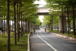 Tiềm ẩn nguy cơ mất an toàn giao thông tại nút giao Quốc lộ 5 với lối lên cao tốc Hà Nội – Bắc Giang
