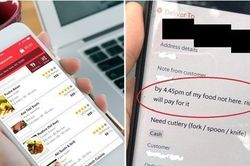Dọa nếu thức ăn không giao kịp giờ thì shipper trả tiền, khách hàng bị netizen phê phán