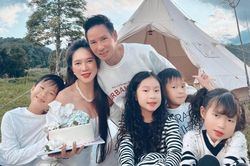 Minh Hà khoe ảnh đón sinh nhật cùng Lý Hải và các con, nhan sắc và thần thái 'đỉnh của chóp'