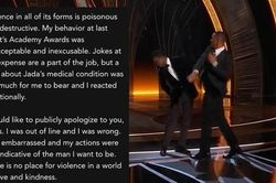 Will Smith công khai xin lỗi, hứa sẽ thay đổi sau cú tát 'trời giáng' tại Oscar 2022