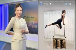 'MC đẹp nhất VTV' khoe dáng nuột nà trong bộ môn thể dục mới