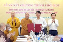 Hội LHTN Việt Nam và Giáo hội Phật giáo Việt Nam ký kết chương trình phối hợp