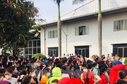 Hàng nghìn công nhân đình công ở Bắc Giang
