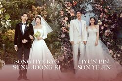 Ảnh cưới của Hyun Bin - Son Ye Jin bất ngờ bị đem ra so sánh với cặp đôi Song Hye Kyo - Song Joong Ki