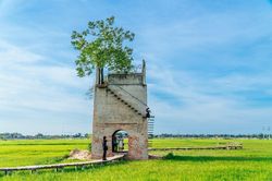 Quán cà phê ngắm đồng lúa ở Hội An