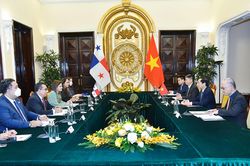 Bộ trưởng Ngoại giao Bùi Thanh Sơn hội đàm với Bộ trưởng Ngoại giao Panama