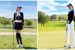 Hoa hậu Phạm Hương liên tục khoe ảnh trên sân golf sang chảnh ở Mỹ