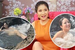 Bỏ ngoài tai lời chỉ trích, 'bà mối' Cát Tường tiếp tục gây 'sốc' với loạt hình 'tắm tiên'