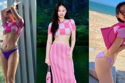 Tóc Tiên đụng hàng Jennie (BlackPink) diện áo ngắn cũn lấp ló chân ngực