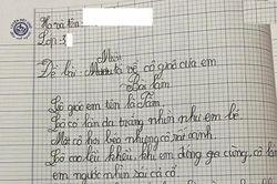 Bài văn tả cô giáo 'cao lều khều, tay lòng thòng' của bé gái lớp 3 khiến dân mạng cười ngặt nghẽo
