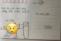 Con gửi thư chúc sức khỏe kèm bức vẽ lạ, mẹ hốt hoảng 'con không cần mẹ nữa sao'