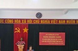 Thứ trưởng Bộ Tư pháp Đặng Hoàng Oanh làm việc với Sở Tư pháp tỉnh Gia Lai: Cần tăng cường hòa giải viên cơ sở, già làng, trưởng bản