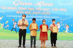 39 học sinh đạt giải tại Giao lưu 'Tài năng Tiếng Anh tiểu học' cấp tỉnh, năm học 2021-2022