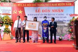 Huyện Mộ Đức (Quảng Ngãi): Đón nhận Bằng xếp hạng di tích lịch sử cấp tỉnh họ Trần tộc Từ Đường - Tú Sơn và miếu thờ Thất đại công thần Tây Sơn