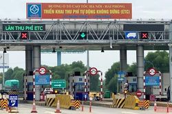 Lùi thí điểm thu phí ETC trên cao tốc Hà Nội - Hải Phòng sang tháng 6