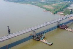 Toàn cảnh cầu Vĩnh Tuy 2 sau hơn 1 năm thi công