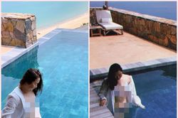 Ngọc Trinh vướng ồn ào, trợ lý tung luôn ảnh mặc bikini gợi cảm