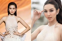 Hoa hậu Thùy Tiên xinh như 'thiên nga trắng' với mẫu váy từng được Đỗ Thị Hà gây bão mạng