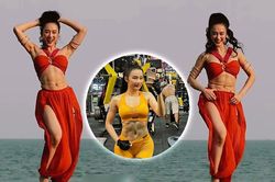 Angela Phương Trinh múa bụng, khoe 6 múi cuồn cuộn