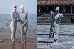 'Ngã ngửa' phong cách du lịch kín mít dành cho tín đồ sợ nắng