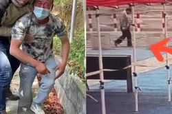 Tìm được con trai mất tích sau 14 tiếng, ông bố có hành động bất ngờ trước ân nhân