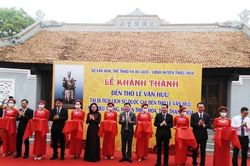Thanh Hóa kỷ niệm 700 năm ngày mất và khánh thành đền thờ nhà sử học Lê Văn Hưu