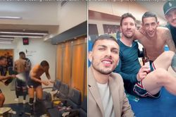 Messi và đồng đội 'quẩy' từng bừng mừng PSG đăng quang Ligue 1