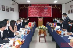 Đoàn đại biểu Ban Tuyên giáo Trung ương thăm Báo Pasaxon Lào