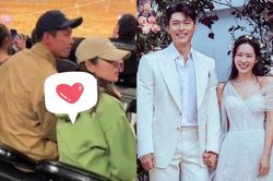 Lộ ảnh Hyun Bin - Son Ye Jin đi xem bóng rổ cực tình cảm tại Mỹ