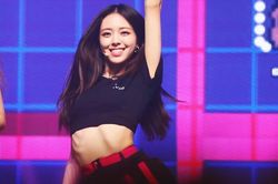 Thân hình gầy trơ xương của nữ idol trên sân khấu