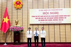 Sở Tài chính, quận Cầu Giấy đứng đầu Chỉ số Cải cách hành chính năm 2021