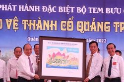 Chủ tịch nước ký, đóng dấu phát hành bộ tem '50 năm bảo vệ Thành Cổ Quảng Trị (1972 – 2022)'