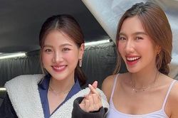 Thùy Tiên làm fan girl chụp ảnh cùng 'ngọc nữ' đẹp nhất màn ảnh Thái Lan gây 'bão like'