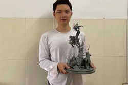 Chàng trai trẻ kể truyền thuyết bằng 'biệt tài' thiết kế sinh vật