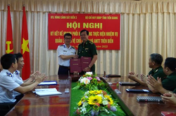 Ký kết kế hoạch phối hợp thực hiện nhiệm vụ quản lý, bảo vệ chủ quyền và an ninh, trật tự trên biển