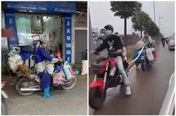 'Thánh quỵt' Bella lên đời xế sau khi Nam tiến bằng xe đạp điện