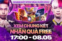 Chung kết Đấu Trường Danh Vọng mùa Xuân 2022 bộ môn Liên Quân Mobile thi đấu trực tiếp tại sân khấu lớn, lần đầu tiên áp dụng công nghệ thực tế tăng cường AR